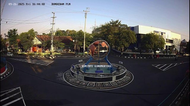 Wonosari Globe Roundabout Traffic