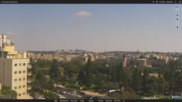 Jerusalem Skyline from Inbal Hotel