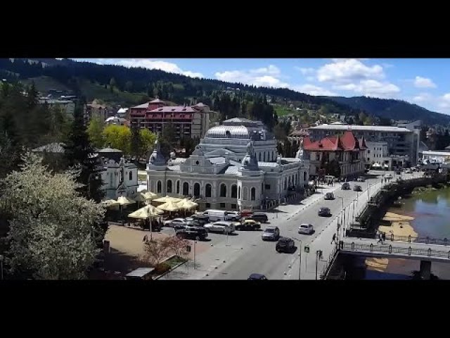 Vatra Dornei Town Center Panorama