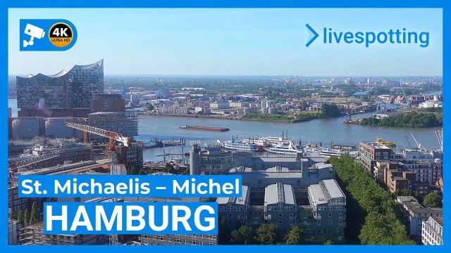 Hamburg Michel Church Harbor Panorama