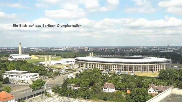 Berlin Olympiastadion from Corbusierhaus