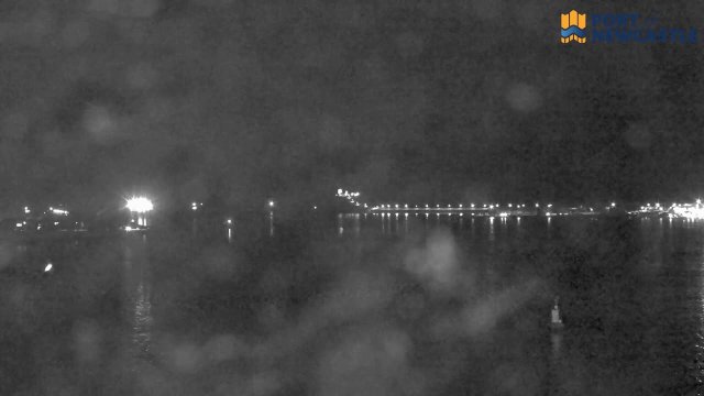 Newcastle Harbor Cargo Ships View