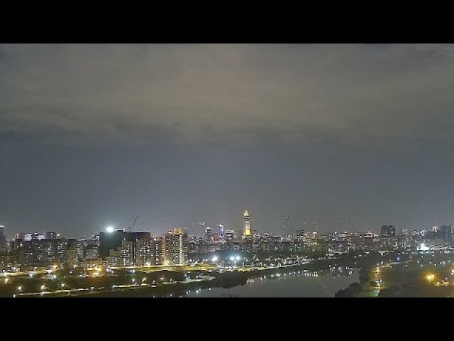 Taipei Riverside Night Lights