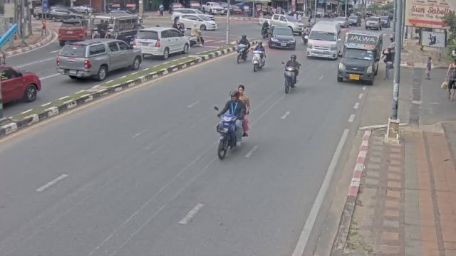 Pattaya Thappraya Road Traffic