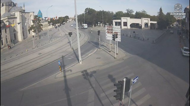 Konya Mevlana Avenue Urban Scene