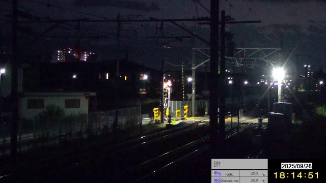 Fuefuki JR Chuo Main Line Tracks