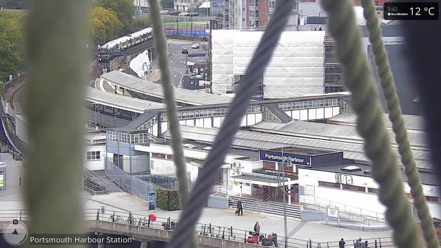 HMS Warrior at Fareham Lake