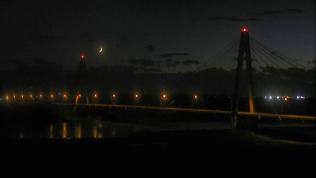Hakutyo Bridge Spanning Tokachi River