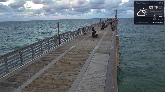 Dania Beach Pier Ocean Panorama