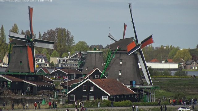 Zaanse Schans Windmills Panorama