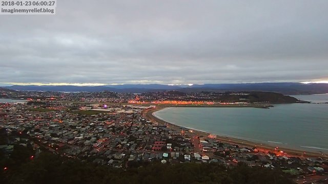 Lyall Bay Surf Beach Panorama
