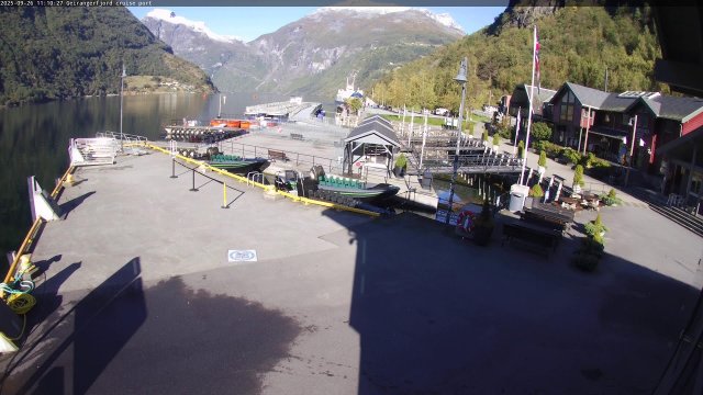 Geirangerfjord Cruise Dock Panorama