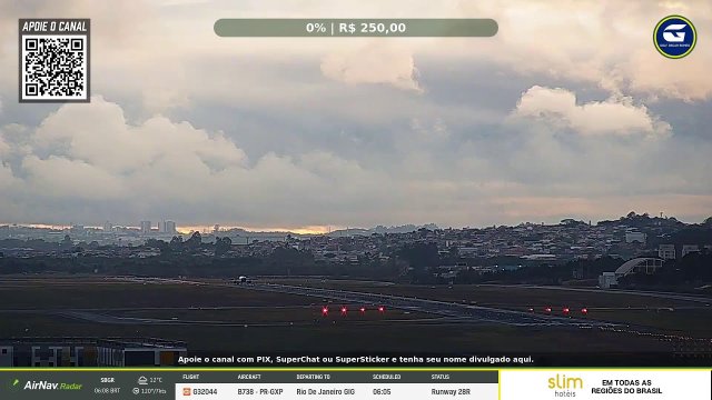 GRU Runway Planes in Sao Paulo