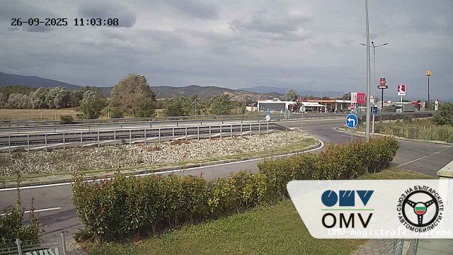 Struma Highway Traffic in Blagoevgrad