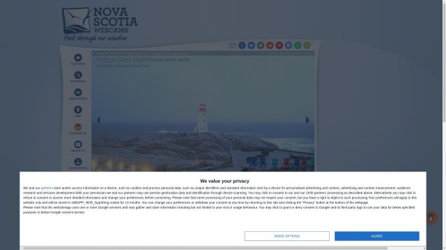 Peggy's Cove Coastal Lighthouse