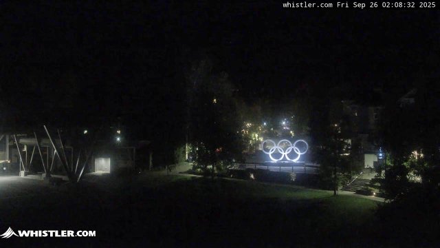 Whistler Plaza and Cypress Peaks Panorama